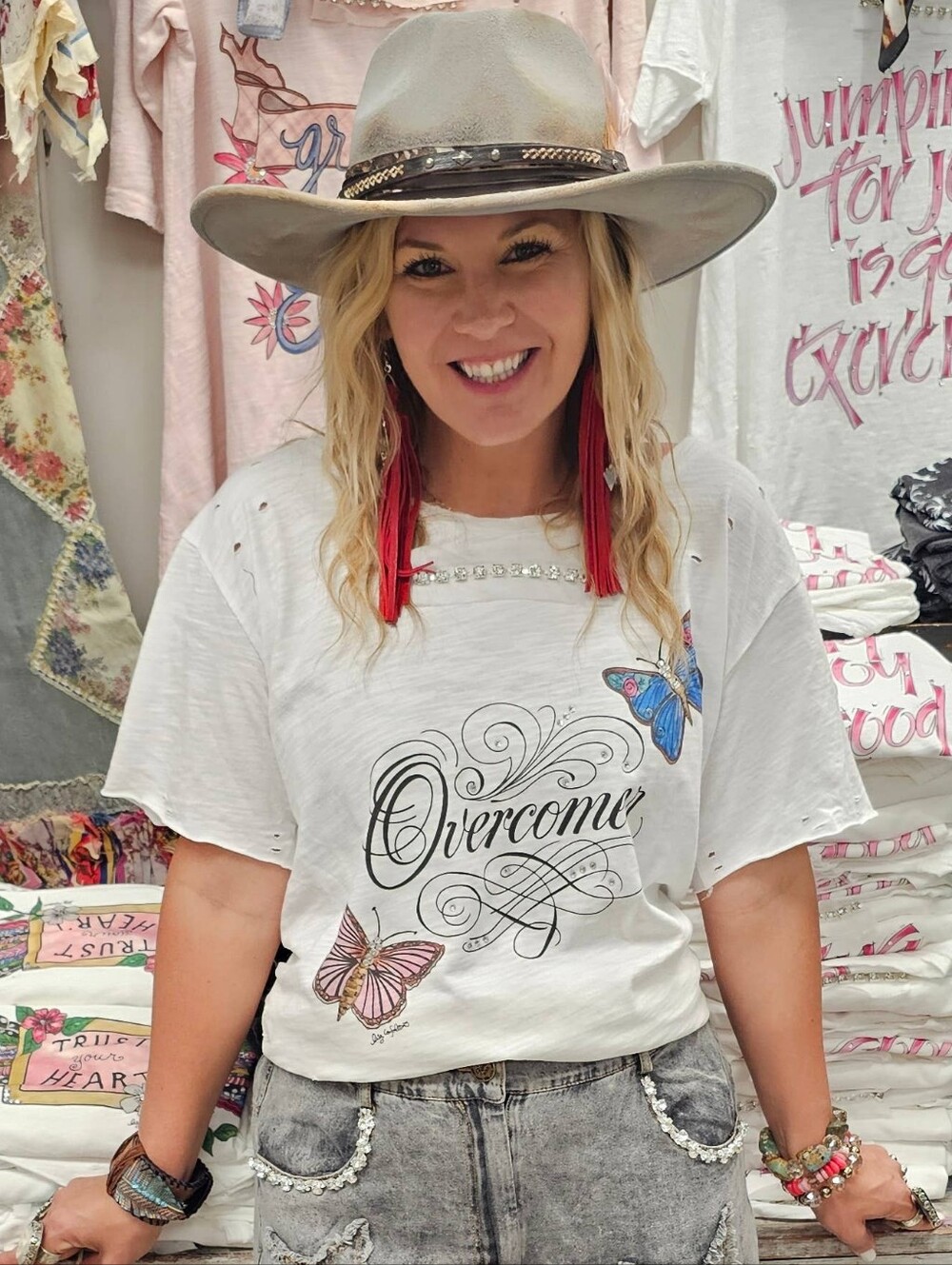 🔥 BRAND NEW Overcomer Tattered Shirt, A Rare Bird, New Design, Quote, 3/4 Sleeve